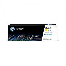 Genuine HP CF502A (202A) Toner Yellow / 1,300 Pages