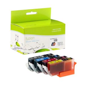 Compatible Canon CLI-221 Ensemble de 4 couleurs Fuzion (HD)
