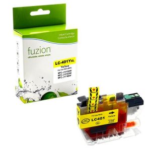 Compatible Brother LC-401 XLY Jaune Fuzion